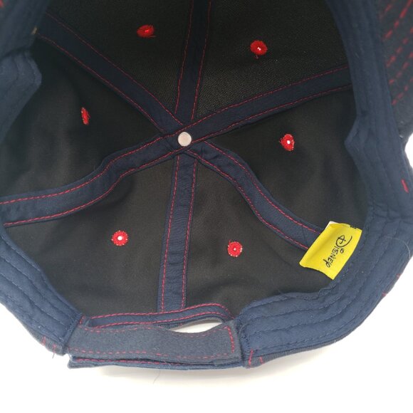 Disney Mickey Mouse Embroidered Adjustable Ball Cap Hat Navy Blue One Size NWOT - Picture 6 of 8